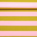 Baumwoll-Canvas - Streifen Rosa Grün