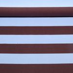 Baumwoll-Canvas - Streifen Hellblau Braun