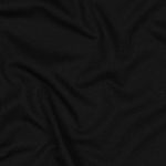 Økologisk bomuldsjersey - ensfarvet sort