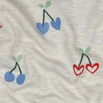 Bluza - Wiśnie Brokat Ecru Melanż