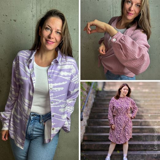 Oversize Bluse & Kleid - Clonmel Ladys - Schnittmuster eBook