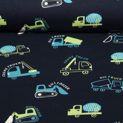 Softsweat - Baufahrzeuge Navy Angeraut