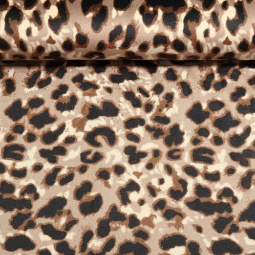 Samtjersey - Super Soft Leo Groß Braun