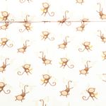 Bio Jersey - Digitaldruck Affen Weiß