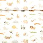 Bio Jersey - Digitaldruck Tierkinder Weiß