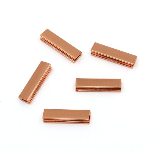 Gurtbandenden Premium 25mm kupfer - 5 Stück