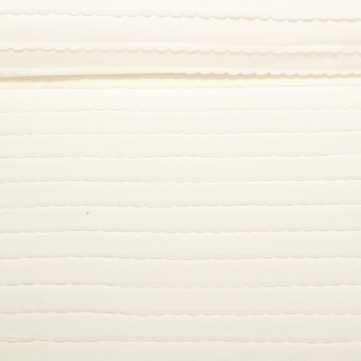 Jersey - Rüschen Uni Weiß