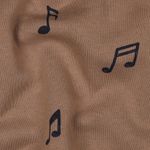 Joggingstof - Noten Lichtbruin Geborsteld