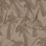 Jersey éponge - Palmiers ton sur ton marron