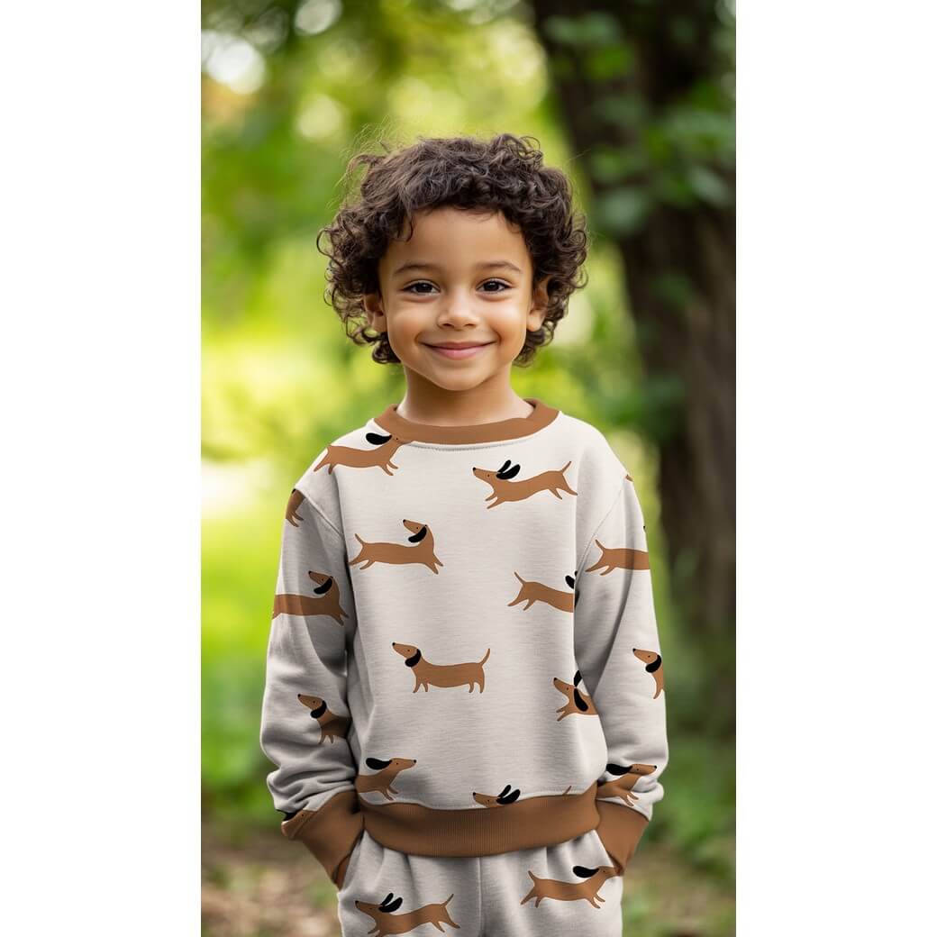 Jogging - Dackel Ecru Angeraut-1 Jogging - Dackel Ecru Angeraut-1