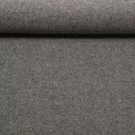 Mantelstoff Loden - Uni Grau Melange