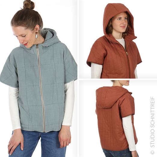 Steppweste - FRAU KYRA - Schnittmuster eBook