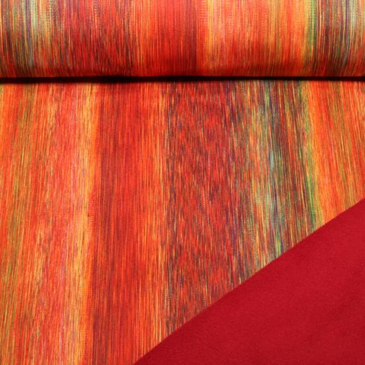 Softshell - Digitaldruck Streifen Orange