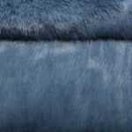 Zottelkunstfell - Uni Jeansblau