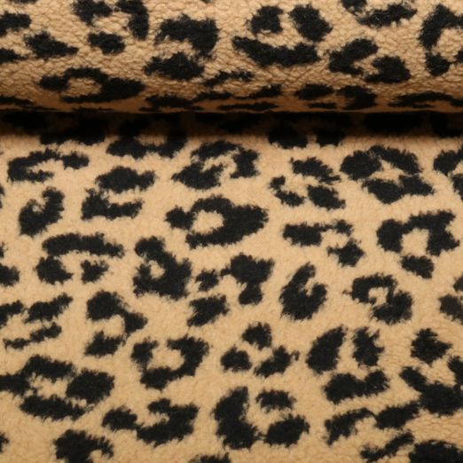 Teddyfleece - Leo Karamell Braun XL Breite