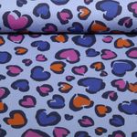 Sweat - Herzen Jeansblau Angeraut