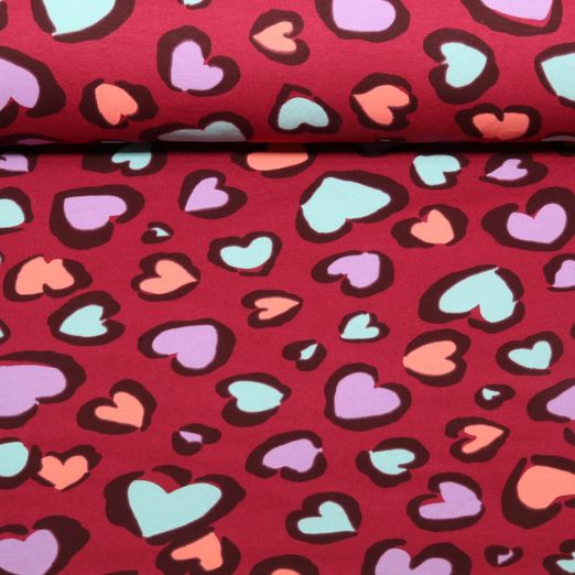 Sweat - Herzen Weinrot Angeraut