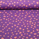 Sommersweat - French Terry Herzen Lila