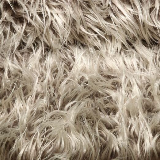 Kunstfell - Zottelfell Krampus Graubraun Melange