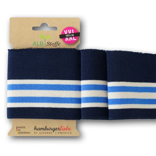 Cuff Me College - Marine Weiß Blau