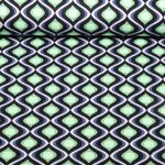 Romanit-Jersey - Grafisch Blau Grün