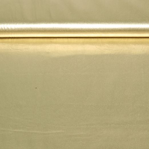 Baumwoll-Webware - Uni Metallic Foil Gold