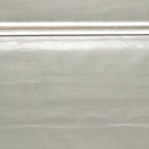 Baumwoll-Webware - Uni Metallic Foil Silber