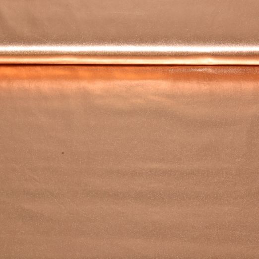 Baumwoll-Webware - Uni Metallic Foil Bronze