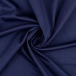 Jersey Twill - Ensfarvet marineblå