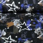 Sweat d'été - French Terry Impression numérique Tableau de graffiti Bleu