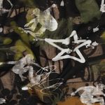 Sommersweat - French Terry digitale print graffiti bord grün