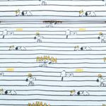 Jersey - Digitaldruck Snoopy Smile Weiß