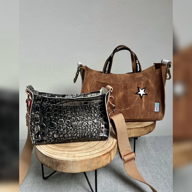 Umhängetaschen Kombi - The Micro Bag Standard & M - Schnittmuster eBook-4 Umhängetaschen Kombi - The Micro Bag Standard & M - Schnittmuster eBook-4