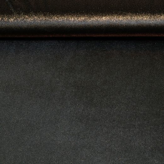 Pannesamt Fantasy - Schwarz Gold