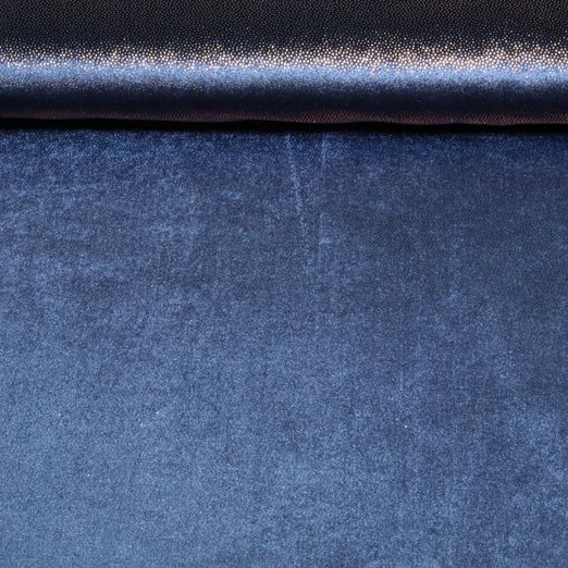 Pannesamt Fantasy - Blau Gold