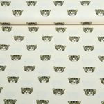 Bio Baumwoll-Popeline Natural  - Kleiner Tiger Natur