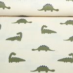 Bio Musselin Natural - Grüne Dinos Natur