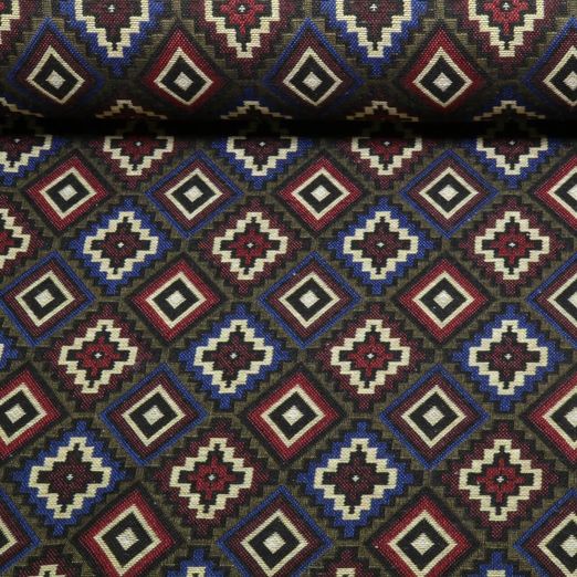 Gobelin - Geometric Rauten Multicolor