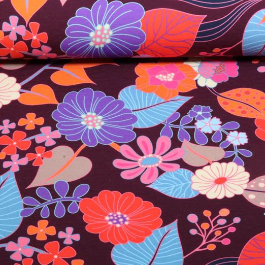 Bio Sommersweat - HHL Gleam Bloomorama Bordeaux