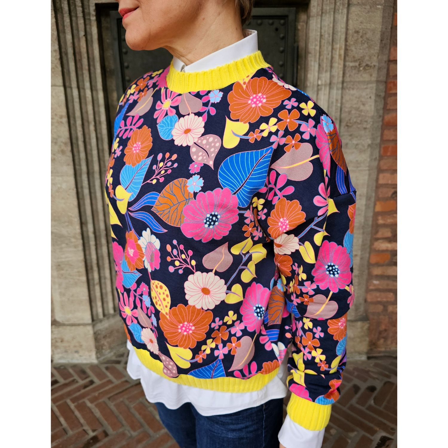 Bio Sommersweat - HHL Gleam Bloomorama Navy-2 Bio Sommersweat - HHL Gleam Bloomorama Navy-2