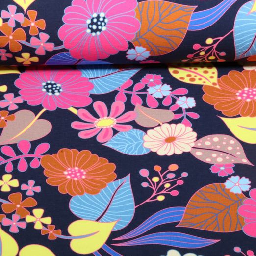 Bio Sommersweat - HHL Gleam Bloomorama Navy