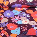 Toile bio - HHL Gleam Bloomorama Bordeaux