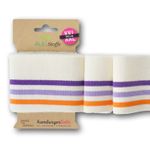 Cuff Me College - crème - lilas - orange