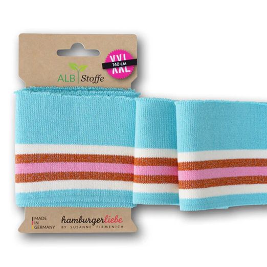 Cuff Me Glam Glossy - hellblau-kupfer