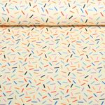 Dżersej organiczny - HHL Gleam Glimmerbits Ecru