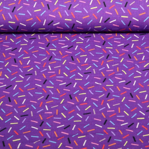 Bio Musselin Glatt - HHL Gleam Glimmerbits Lila