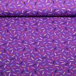 Bio Musselin Glatt - HHL Gleam Glimmerbits Lila