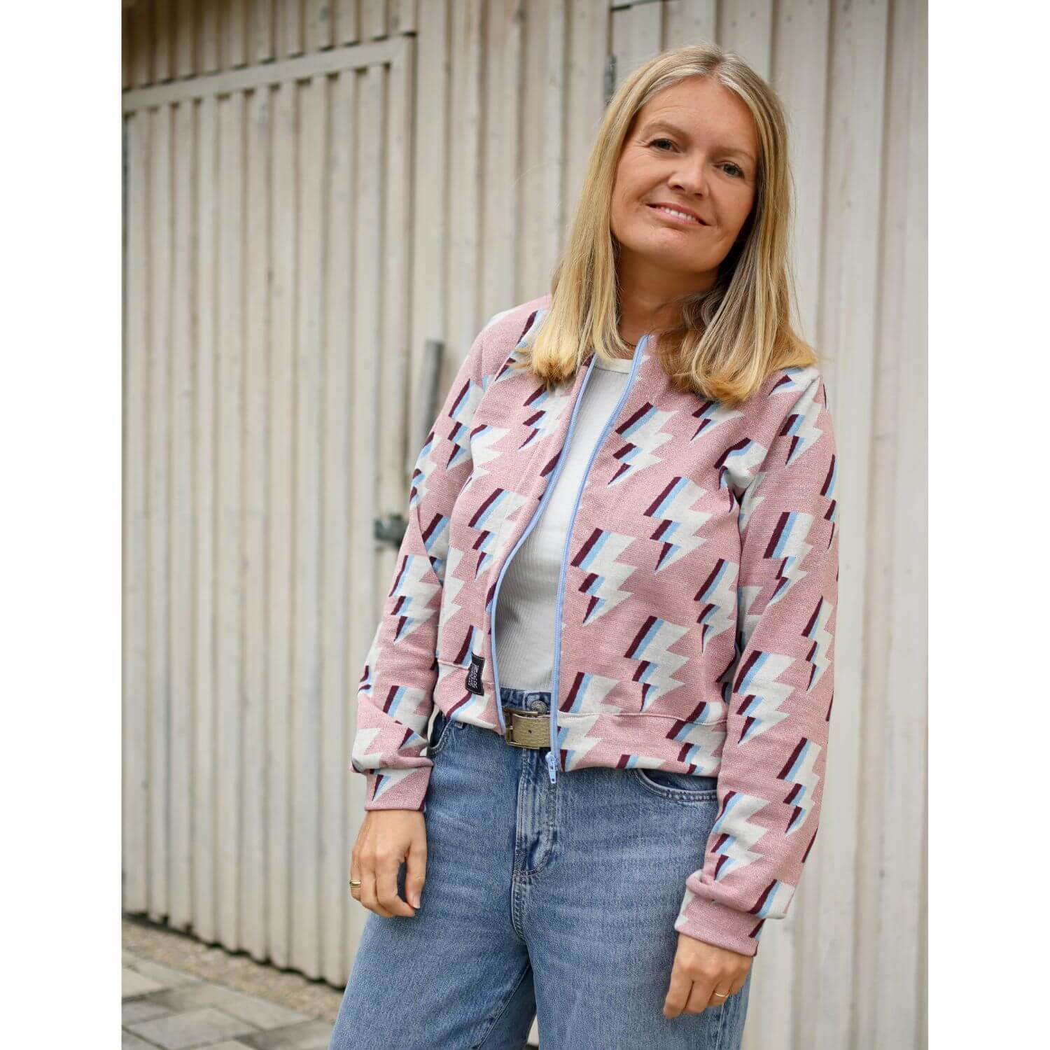 Bio Jacquard Jersey - HHL Gleam Zappy Rosa-1 Bio Jacquard Jersey - HHL Gleam Zappy Rosa-1