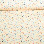 Bio Musselin Glatt - HHL Gleam Glimmerbits Ecru