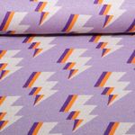 Økologisk Jacquard Jersey - HHL Gleam Zappy Purple